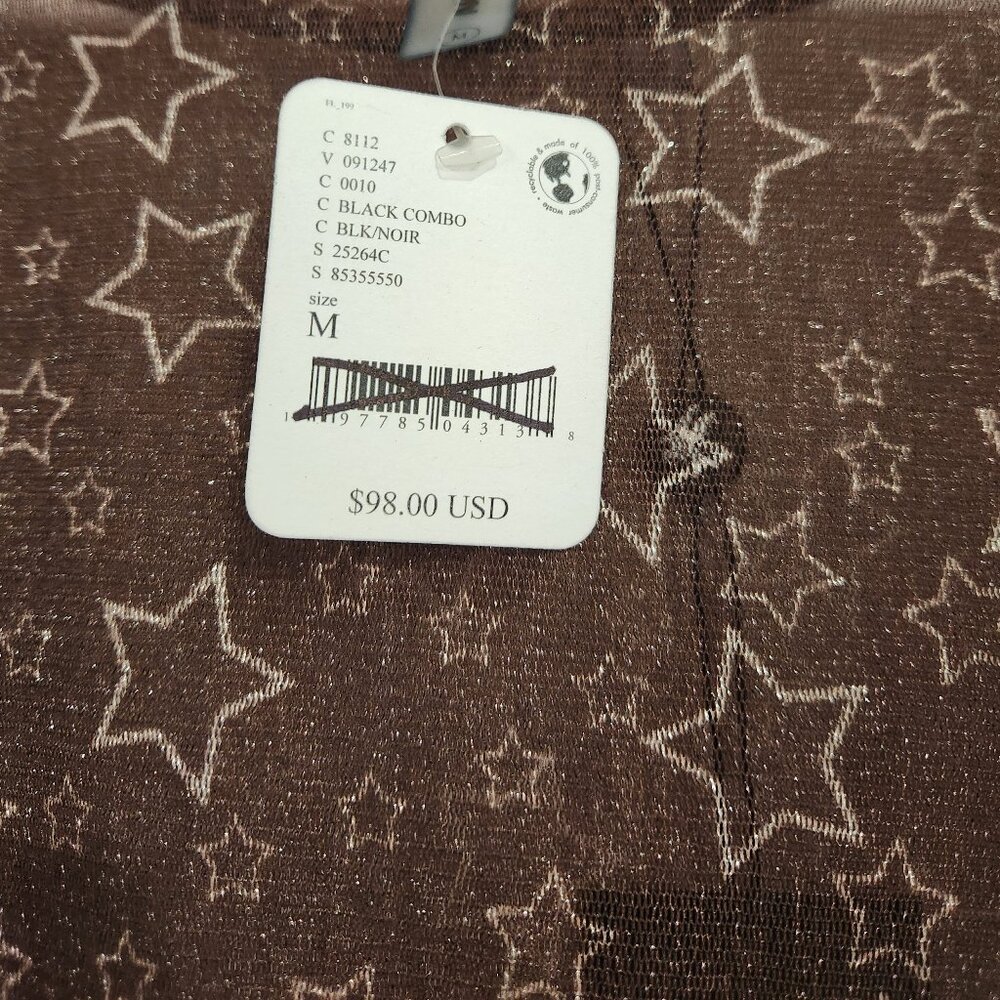 *NWT* FP & One Teaspoon Mesh Sensory Star Tee- Size M - Picture 5 of 5